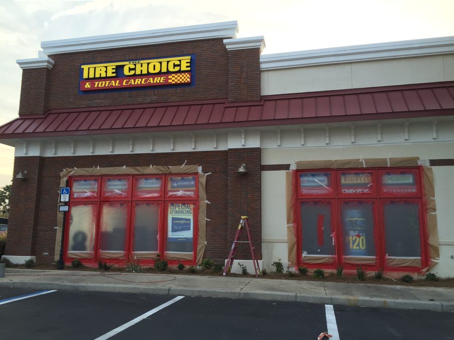 Residential and commercial painting project photo - painting commercial exterior angle
