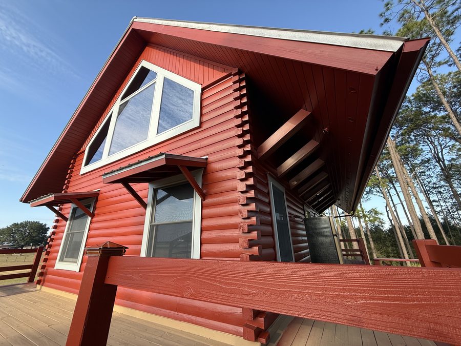Residential and commercial painting project photo - painting residential blue home front