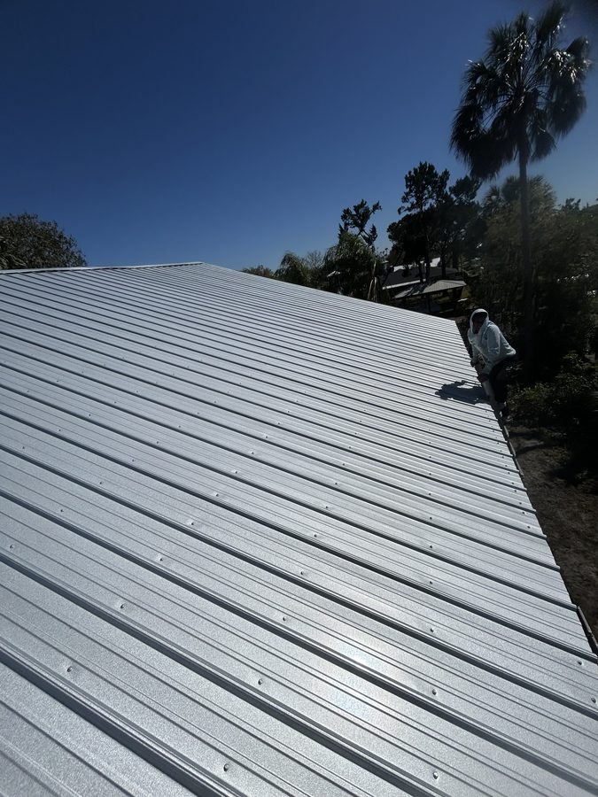 Metal roofing project photo - finished metal roof