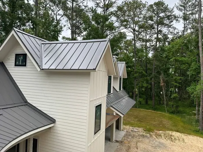 Metal roofing project photo - residential metal roof finished