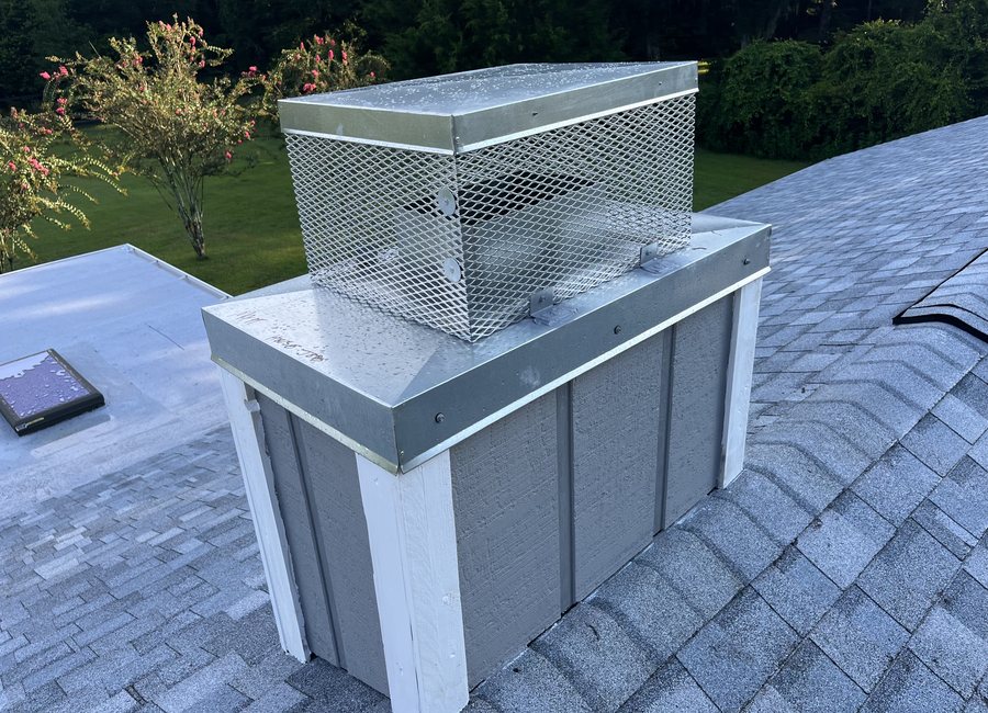Finished metal roof from a Layfield Roofing and Construction project