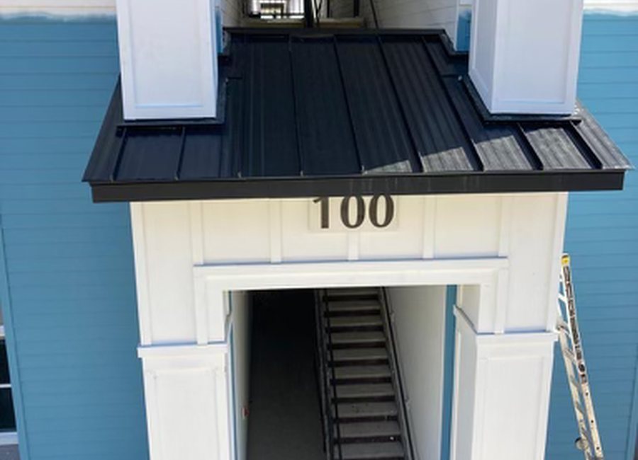Metal detail from a Layfield Roofing and Construction project