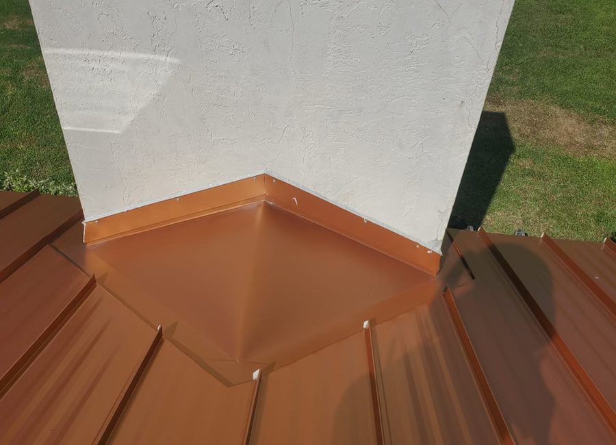 Metal detail from a Layfield Roofing and Construction project