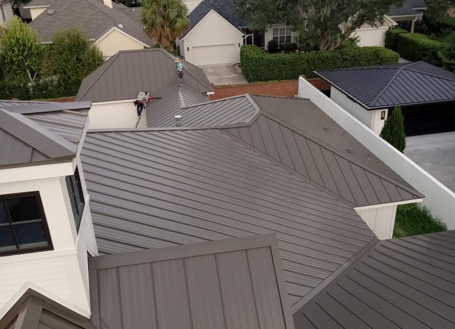 Metal detail from a Layfield Roofing and Construction project