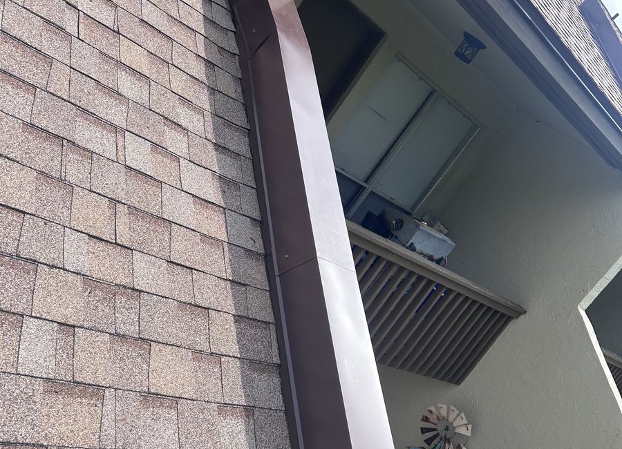 Metal installation progress from a Layfield Roofing and Construction project
