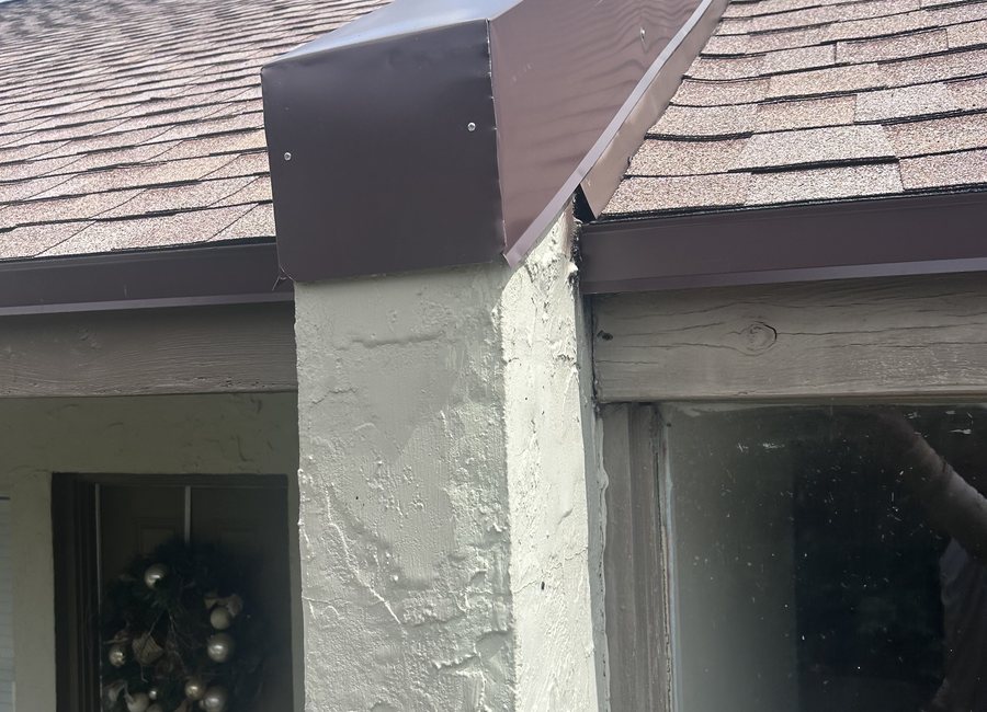 Metal roofing project photo - finished metal roof detail
