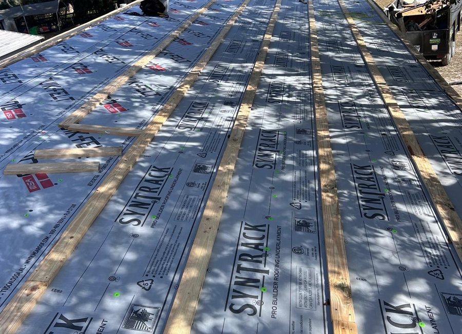 Metal work detail from a Layfield Roofing and Construction project