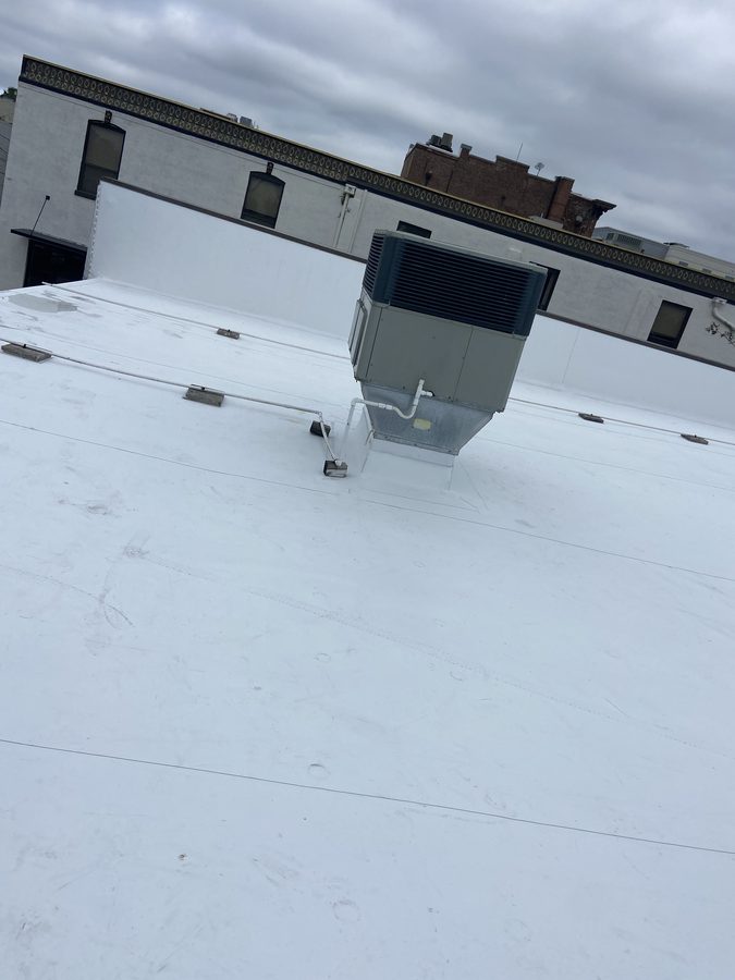 Finished TPO roof surface