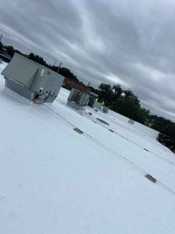 TPO roof installation overview on a low-slope roof