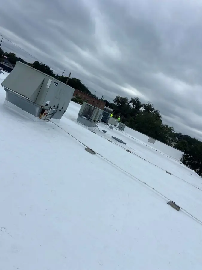 TPO roof installation overview on a low-slope roof